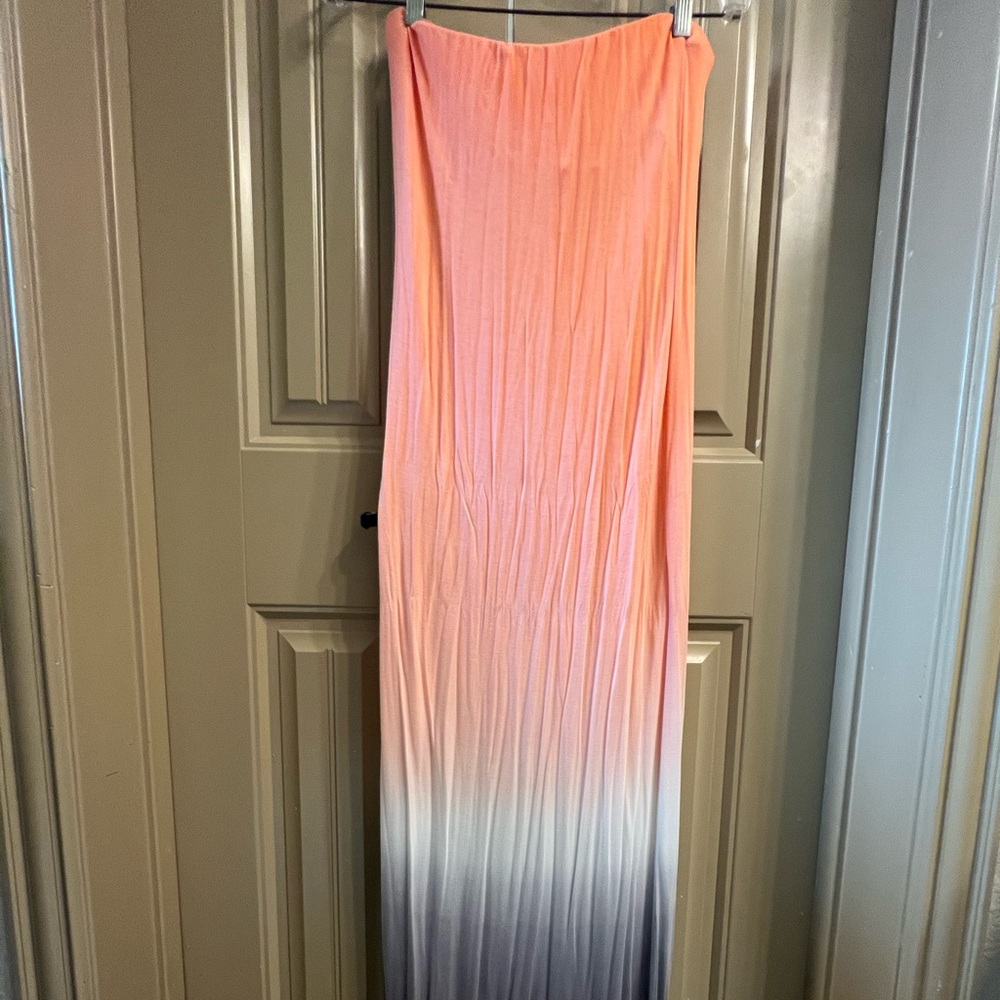 Young Fabulous & Broke Tube Top Peach Dress